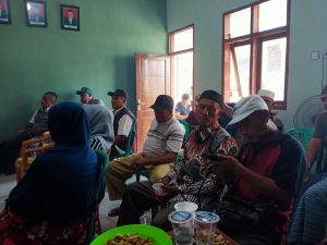 Keterangan foto: Musyawarah Pupuk Bersubsidi di desa Petung