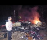 Dihuni Tiga Kepala Keluarga, Perumahan Guru SD Batu Gane Ludes Terbakar, Polres Musi Rawas Sigap Lakukan Cek TKP