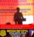 Polres Pasuruan Kota Bangun Barak Dalmas, Wujud Perhatian Kepada Anggota