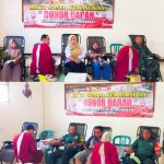 Koramil Sumberjo Bojonegoro Gelar Bakti Sosial Donor Darah, 32 Kantong Darah Terkumpul.