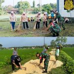 Dukung BBGRM, Jajaran Babinsa Kodim Bojonegoro Karya Bakti Bersama Masyarakat