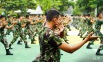 Prajurit Kodim Bojonegoro Gelar Latihan Pencak Silat Militer.