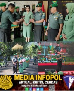 Kodim 0610/Sumedang Gelar Acara Lepas Sambut Komandan: Letkol Kav Christian Gordon Rambu Serahkan Tongkat Komando kepada Letkol Arh Kusuma Ardianto