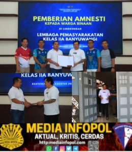 Hirup Udara Bebas Lebih Cepat, Lapas Banyuwangi Bersyukur Warga Binaan dapat Amnesti Presiden,