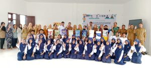 Para Pelajar SMPN 6 Sangatta Utara Kutai Timur (Kutim) Ikuti Sosialisasi Pengelolaan Sampah