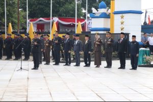 Tingkatkan Nilai Patriotisme dan Semangat Juang Pahlawan, Kapolres Musi Rawas Hadiri Upacara Tabur Bunga