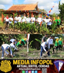 Penanaman 280 Bibit Kelapa di SAE Lapas Banyuwangi, Kalapas : Dukung Ketahanan Pangan