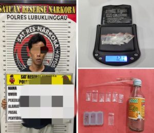 Polisi Tangkap J(35) Pengedar Sabu di Lubuklinggau, Terancam Hukuman Seumur Hidup