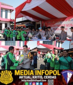 Ringankan Beban Warga, Polres Jember Gelar Pasar Murah Sembako 
