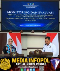 Gelar Monev di Lapas Banyuwangi, Sesitjen Kemenimipas Tekankan Transparansi dan Disiplin Pelaporan