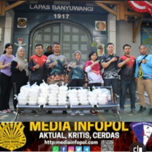 Wujud Kepedulian Lapas Banyuwangi, Bagikan 40 Paket Makanan Bagi Masyarakat Sekitar