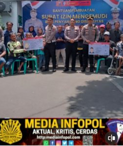Moment HARI ULTAH Satlantas Polres Jember Memberikan SIM Gratis Untuk 25 Khusus Penyandang Disabilitas,
