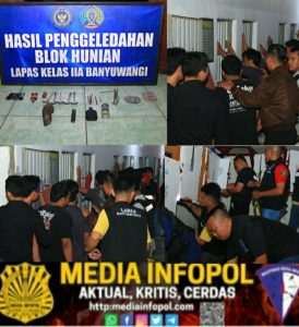 Kamar Hunian Warga Binaan Lapas Banyuwangi Digeledah, Pastikan Bebas dari Barang Terlarang