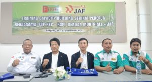 SERIKAT PEKERJA JEPANG KUNJUNGI SERIKAT PEKERJA PERTAMBANGAN  KUTAI TIMUR, PERKUAT HUBUNGAN INTERNASIONAL