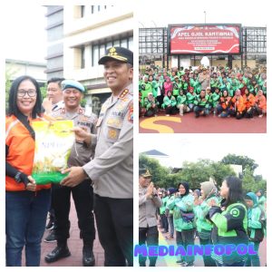 Apel Ojek Online, Siap Jaga Kamtibmas Sidoarjo