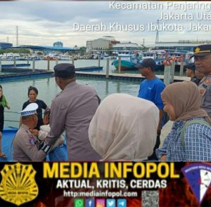 Polres Kp3 Tanjung Priok, Layani Pariwisata Kepulauan Seribu di Dermaga Kali Adem Muara Angke