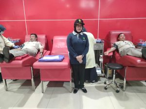 ASN Polresta Sidoarjo Adakan Donor Darah Peringati HUT KORPRI Ke-54