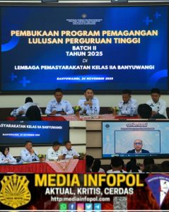 Sebanyak 36 Peserta  Pemagangan Kemnaker Mulai Ikuti Orientasi di Lapas Banyuwangi