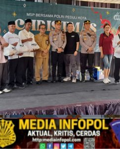 Bersama Polri, Yayasan MSP GMS Gelar Christmas Movement Apresiasi Pasukan Kuning Kabupaten Jember”