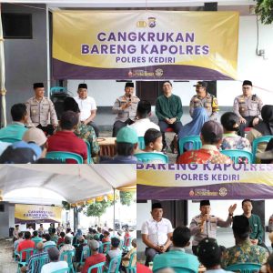 Cangkrukan Bareng Kapolres Kediri Hadirkan Ruang Dialog yang Lebih Akrab