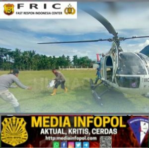 Polri Salurkan Bantuan Kemanusiaan ke Desa Simpang Jernih, Aceh Timur, Melalui Jalur Udara