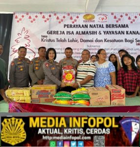 Sambut Natal, Polres Jember Berbagi Kasih ke Panti Asuhan Kanaan