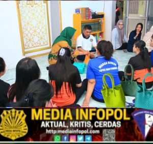 Untuk Pulihkan Rasa Percaya Diri, Lapas Banyuwangi Bekali Warga Binaan Perempuan Dengan Keterampilan Anyaman Kreatif.