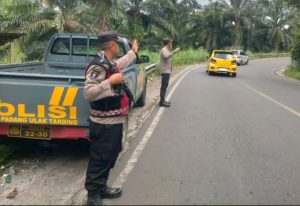 Polsek Padang Ulak Tanding Tingkatkan Patroli Jalur Curup Lubuklinggau Demi Keamanan Pengguna Jalan