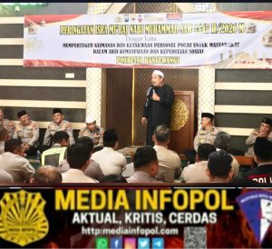 Isra Mi’raj di Polresta Banyuwangi, Kapolresta Tekankan Nilai Kemanusiaan dalam Tugas Kepolisian
