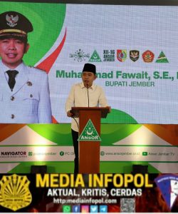 Pelantikan PC GP Ansor Jember Masa Khidmat 2025–2029, Gus Fawait Tegaskan Peran Santri Bangun Daerah