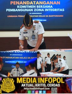 Penandatanganan dan Komitmen Lapas Banyuwangi Deklarasikan Pembangunan Zona Integritas, Siap Raih Predikat WBBM