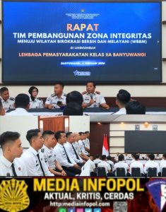 Lapas Banyuwangi Gelar Rapat Koordinasi Strategis Persiapan WBBM