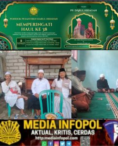 Pondok Pesantren. DARUL HIDAYAH Benelan lor Gelar HAUL ke 38 Al Arifbillah KH. ABDURRAHMAN SHALEH