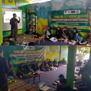 TMMD ke-127 Kediri Sentuh Sektor Peternakan, Warga Gadungan Dibekali Manajemen Ternak Kambing