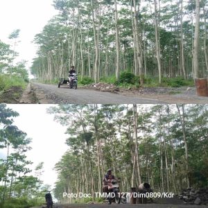 TMMD ke-127 Kodim 0809/Kediri Bangun Jalan Tembus 1,657 Meter, Progres 60 Persen
