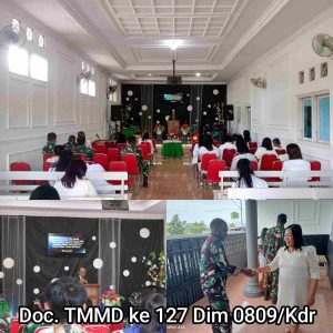 Satgas TMMD ke-127 Ibadah Bersama Jemaat GPdI, Perkuat Nilai Kebersamaan dan Toleransi di Kediri