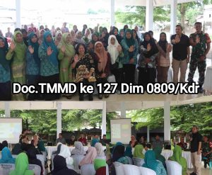Program TMMD ke 127 di Kediri Tidak Hanya Fisik, Namun Juga Beri Edukasi Pencegahan Kekerasan Perempuan dan TPPO