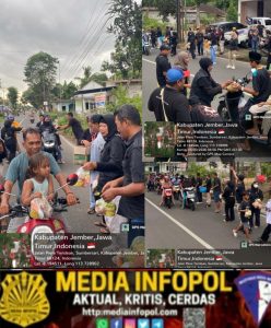 MAKI Jatim dan Ormas Laskar Jahanam Jember berbagi takjil