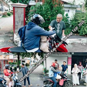 Momentum Bulan Suci Romadhon Penuh Berkah, KPU Kab.Kediri Berbagi takjil