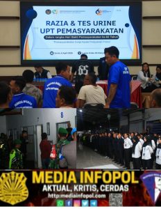 Peringati HBP Ke-62, Lapas Banyuwangi Pererat Sinergitas Lewat Razia Besar-besaran Bersama TNI Polri dan BNNK