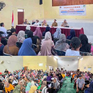 Antusias, Ratusan Warga Hadiri Penyuluhan PTSL di Desa Sukorejo Ngasem Kediri