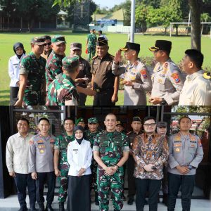 Pangdam V/Brawijaya Tinjau Lokasi Batalyon Teritorial di Kediri, Kapolres Kediri Kota Turut Hadir Perkuat Sinergitas