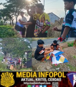 Osum Layangan dan Tradisi Sambitan di Persawahan Langitpun Penuh Dengan Warna-Warni Layangan.