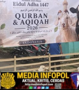 Pesantren Aliyah Wali Mutamakkin Banyuwangi Sembelih Ratusan Hewan Qurban dari Donatur Singapura