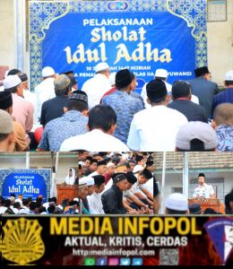 Salat Iduladha di Lapas Banyuwangi, Warga Binaan Diajak Petik Hikmah Keikhlasan
