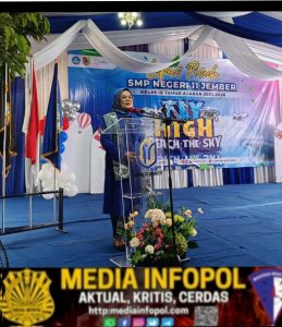 SMPN 11 Jember Lepas Pisah, Kepsek ; Raih cita citamu Setinggi Langit