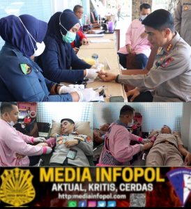 Polresta Banyuwangi Hadirkan “Kado Sehat” Melalui Donor Darah Dan cek kesehatan Gratis Sambut Hari Bhayangkara ke-80
