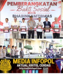 ‎Kapolda Jatim Berangkatkan Bhabinkamtibmas Salurkan 15.000 Kitab Suci, Alat dan Bahan Pembersih Rumah Ibadah dalam Menyongsong Hari Bhayangkara ke-80