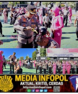 Di Pundak yang Kian Tangguh, Ada Doa Setia yang Terwujud: Momen Khidmat Kenaikan Pangkat di Polresta Banyuwangi