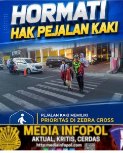 Kasat Lantas Polres Jember: Hormati Hak Pejalan Kaki, Beri Prioritas di Zebra Cross